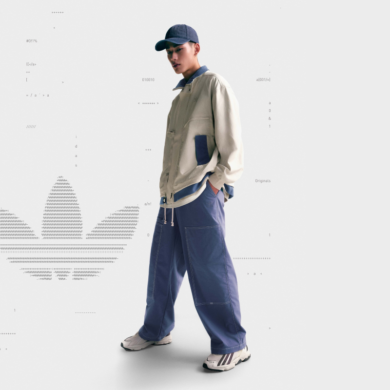 adidas阿迪达斯三叶草男女鞋春新款OZTRAL休闲慢跑鞋老爹鞋GZ9409