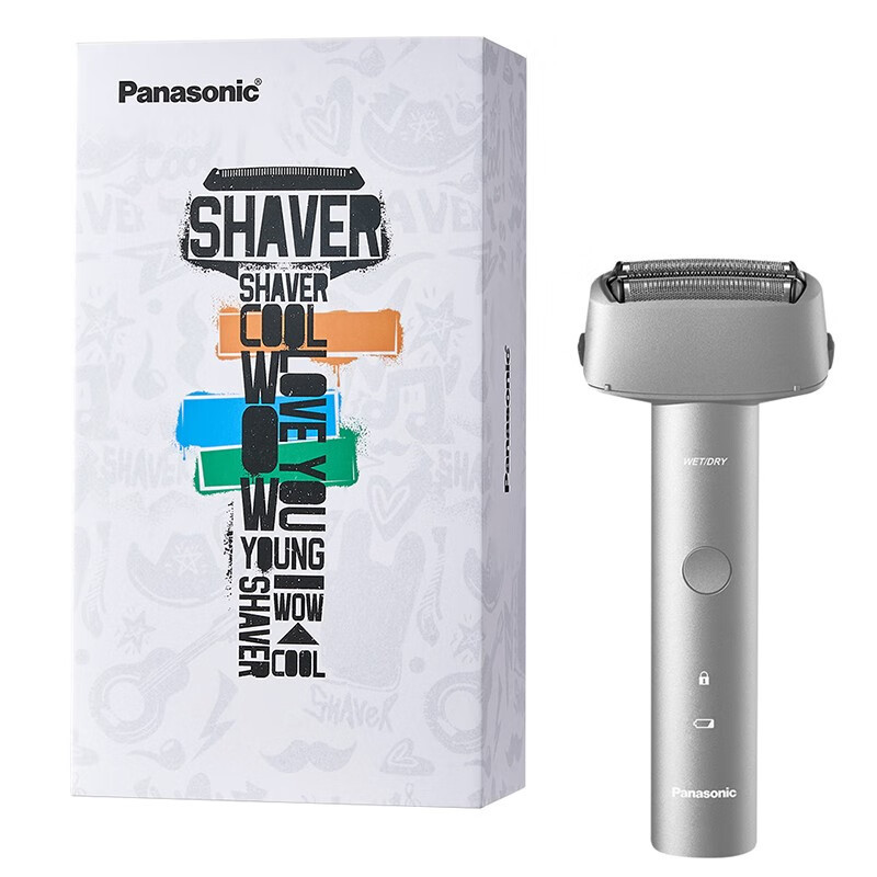 松下(Panasonic)电动剃须刀ES-RM31-S405 三刀头刮胡刀便携式 青春锤子