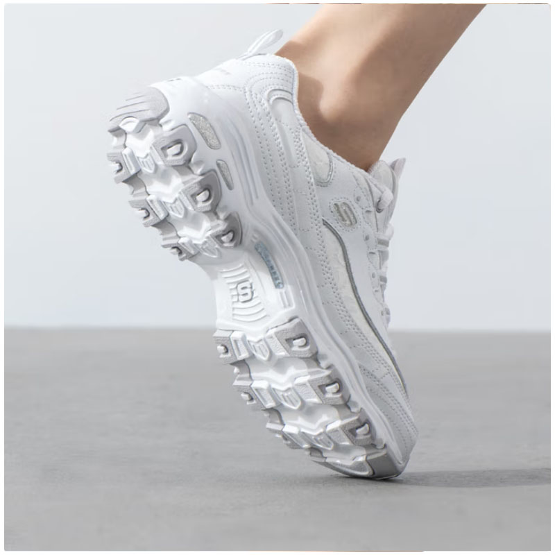 斯凯奇女款休闲熊猫鞋11959-WHT10双高清大图