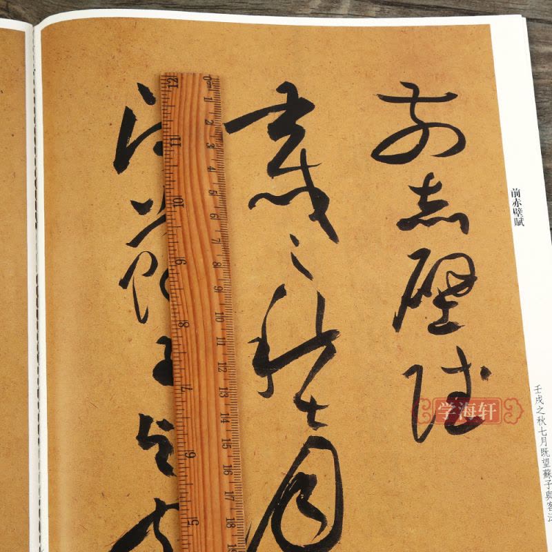 [正版]祝允明书前后赤壁赋 名碑名帖传承系列 孙宝文编 原碑彩色印刷附繁体旁注 草书毛笔软笔字帖临摹鉴赏描红墨迹本入门图片