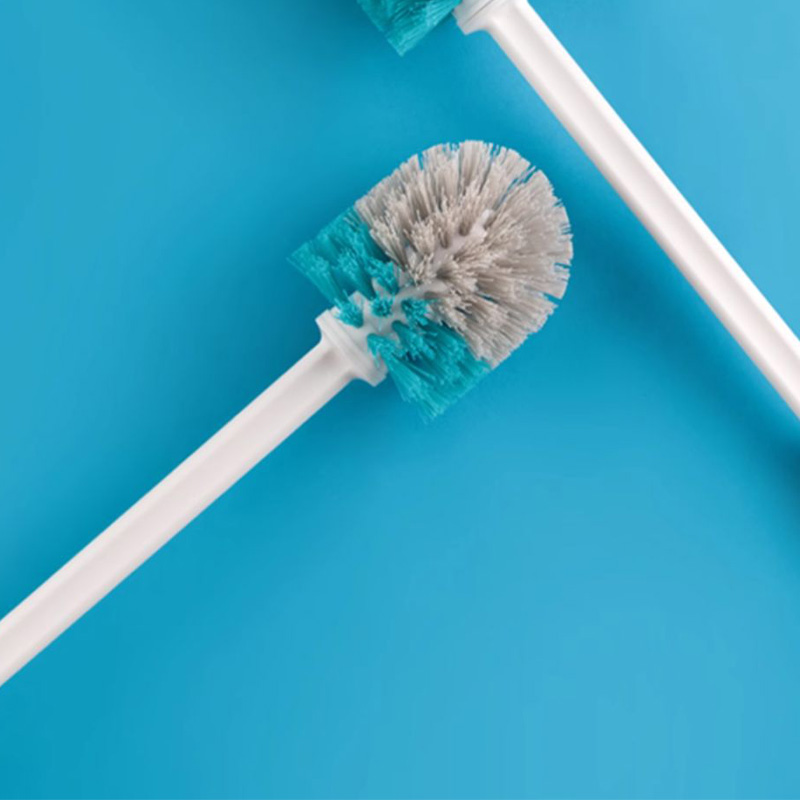 茶花马桶刷长柄防溅水长刷无死角磨砂质感软毛刷子251003高清大图