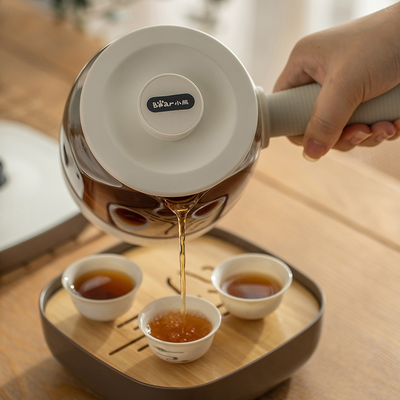 小熊煮茶器家用电茶炉花茶壶蒸茶烧水壶奶茶机电陶炉养生壶办公室ZCQ-A05S1高清大图