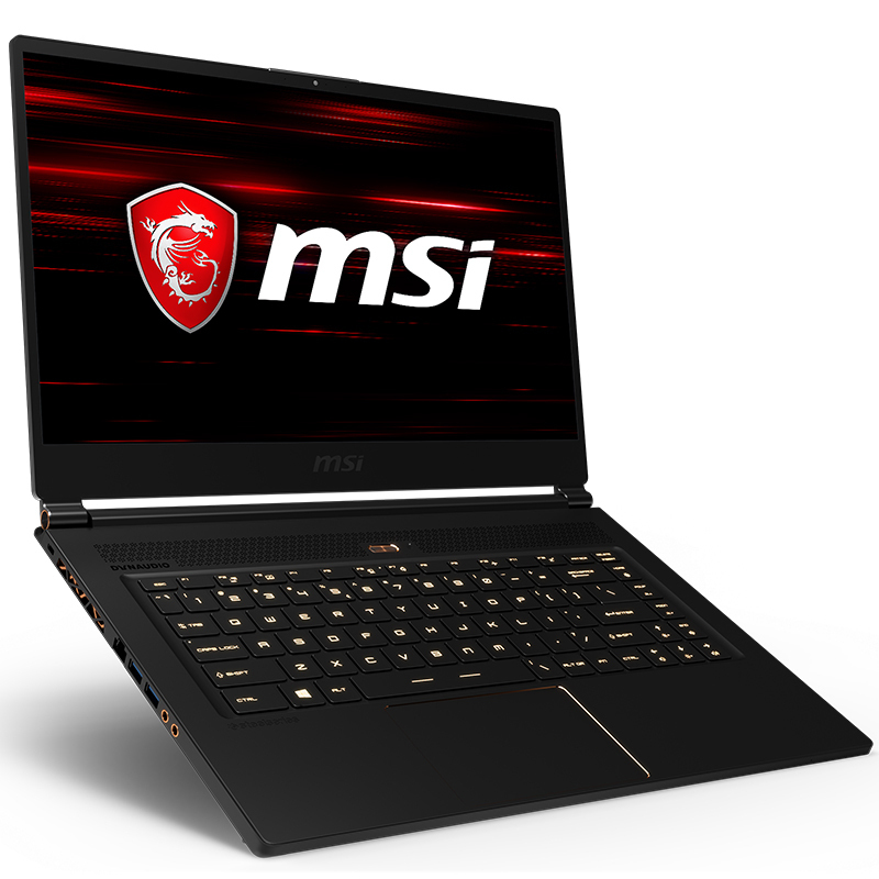 微星(MSI)GS65 014 15.6英寸 144Hz 7ms IPS电竞屏游戏本笔记本电脑(i7-8750H 16GB 256GB GTX1060 6GB 赛睿RGB背光键盘)