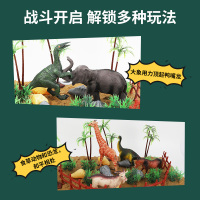 纽奇(Nukied)儿童玩具仿真动物恐龙模型男孩益智玩具恐龙动物套装 带场景恐龙动物74件套 [14只恐龙+10只动物]