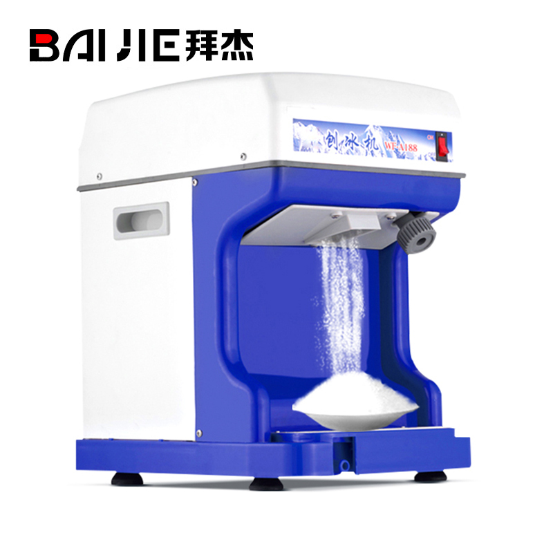 拜杰碎冰机商用刨冰机绵绵冰机奶茶店大功率电动全自动雪花破冰机沙冰机 商用大功率