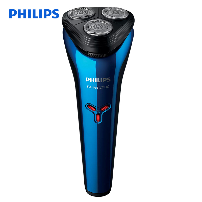 飞利浦(Philips)电动剃须刀 全身水洗 旋转式三刀头 充电式男士剃须刀刮胡刀胡须刀 持久续航 S2303/02
