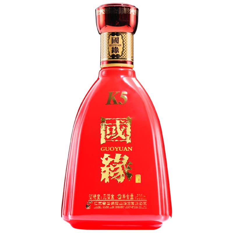 今世缘国缘42度K5醇厚型高端白酒500ml*4瓶/箱【价格图片品牌报价