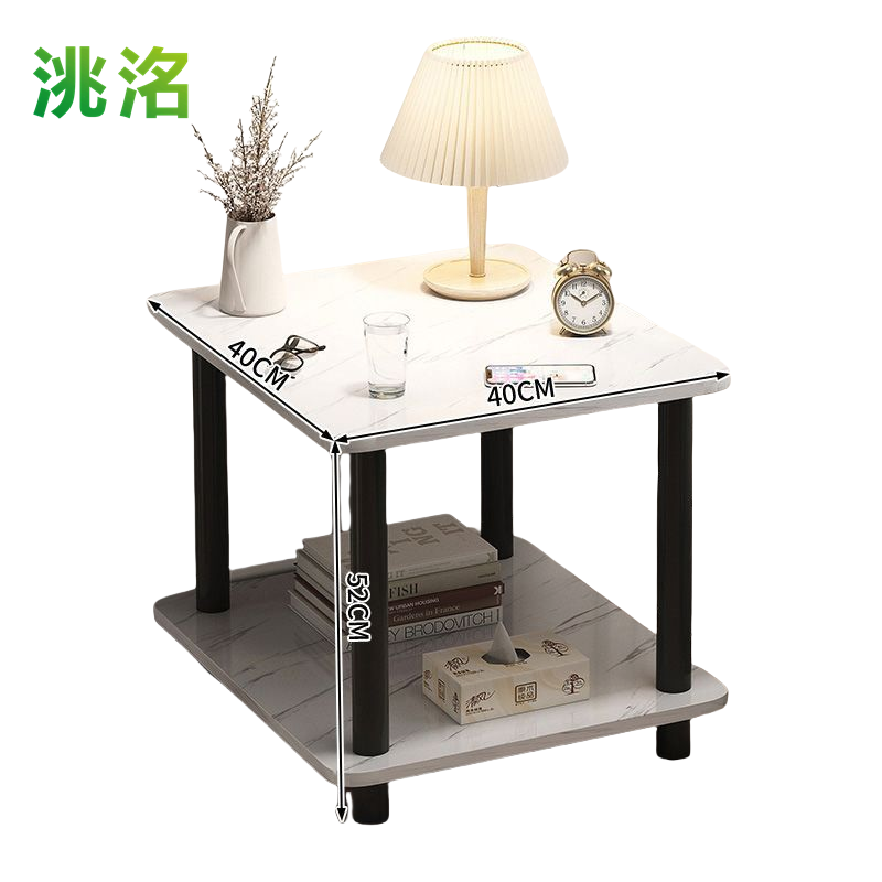 洮洺 简约床头柜 床头边几柜 40*40*52cm 个高清大图