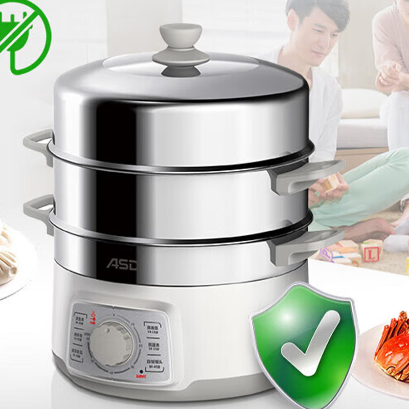 爱仕达电蒸锅10L大容量304不锈钢多功能蒸锅AZ-Y28J105高清大图