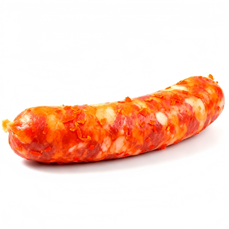 三峡高山农户散养土猪松柏树枝古法熏制橙味香肠500G/袋高清大图