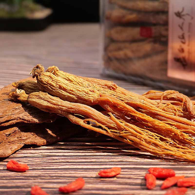 长白山人参全须红参亚克力盒40-45支全须红参400g*1盒高清大图