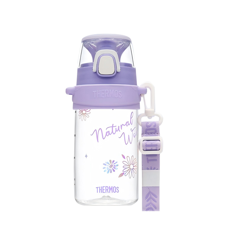 膳魔师(THERMOS)儿童水杯Tritan夏季直饮杯大容量郊游出行杯TCSK 550ML 紫色