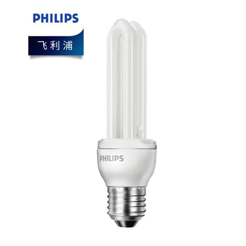 飞利浦(Philips) 14W E27 2U节能灯泡 6500K白光 12只 (单位:件)