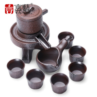 言艺 半全自动功夫茶具套装陶瓷家用懒人创意防烫泡茶器