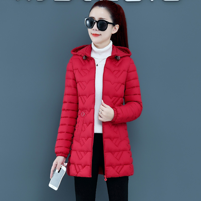 鱼篓(fish basket)女士棉衣 fish basket冬季羽绒棉服女中长款2020