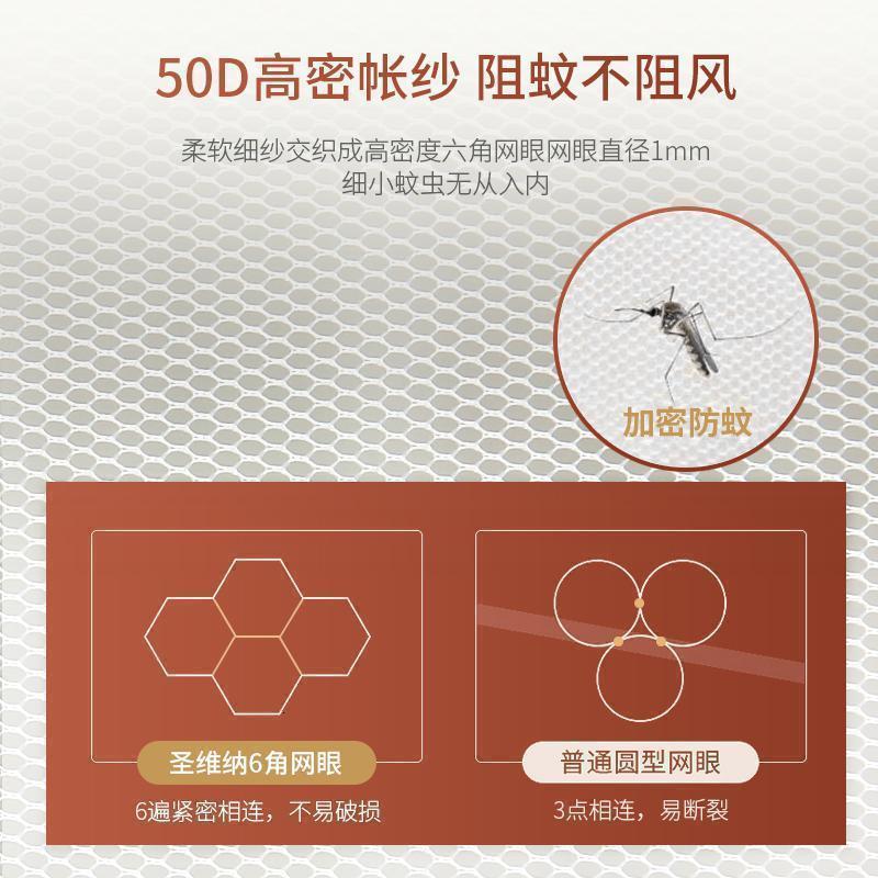 美帮汇蚊帐1.8m1.5米床u型轨道导轨双滑轮夏季公主豪华廷蚊帐欧式家用高清大图