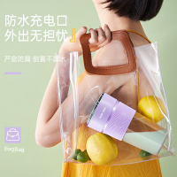 奥克斯(AUX) HX-BL122 榨汁机 随行杯 便携式充电迷你无线果汁机料理机搅拌机 榨汁杯 香芋紫