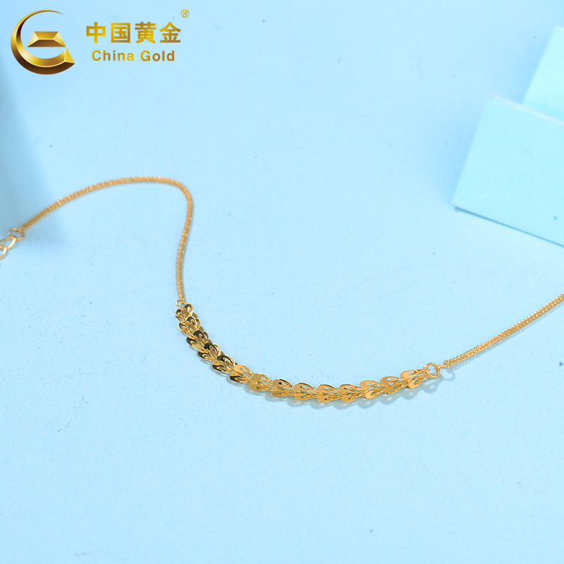 [中国黄金]18K金凤尾手链-黄(定价)