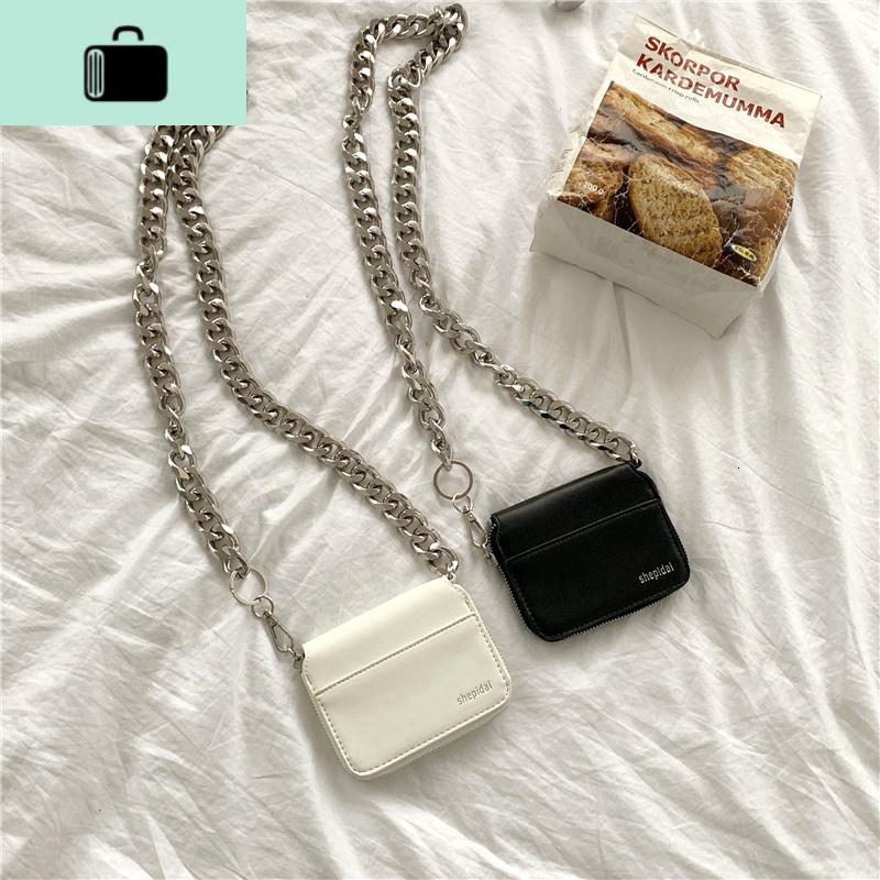 ins超火包斜跨女百搭粗链条包女小包mini包 零钱包 韩版小方包NEW LAKE高清大图