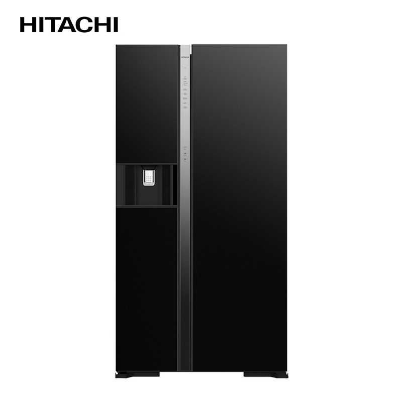 日立(HITACHI)573L原装进口对开门大容量无霜变频风冷冰箱R-SBS2100NC 水晶黑色