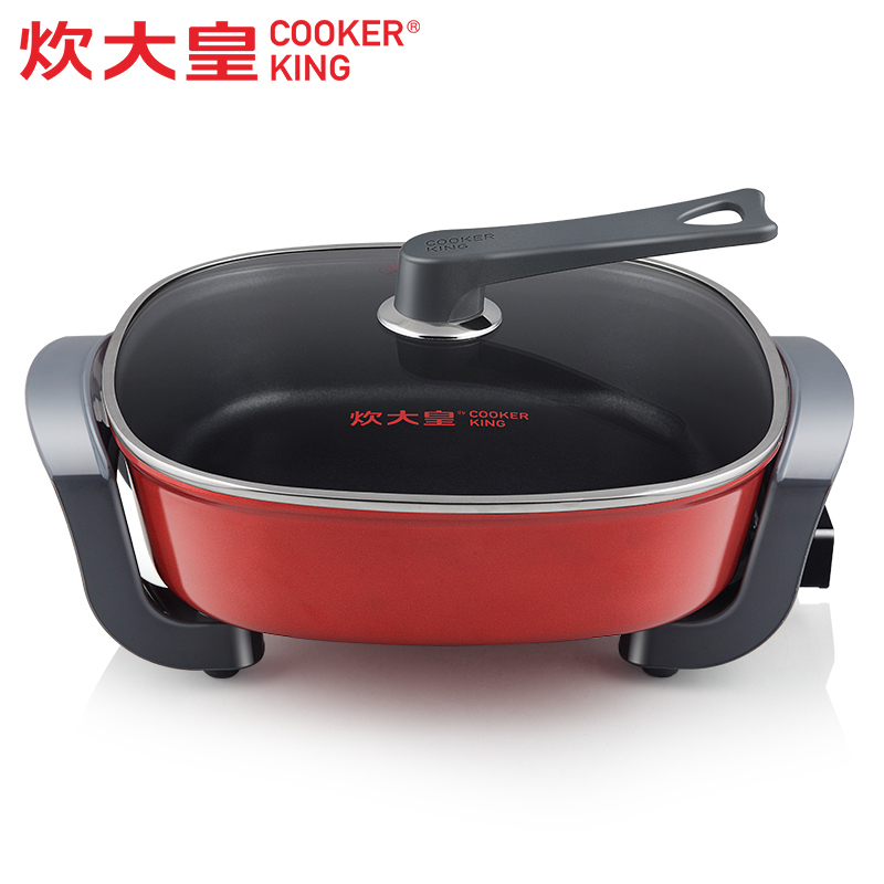 炊大皇(COOKER KING) 电火锅多功能韩式电火锅 家用小火锅五档控 易洗不粘锅K2828
