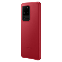 三星(SAMSUNG)S20Ultra 5G原装真皮保护套 S20+ 5G皮质保护壳 手机壳 手机套 防摔后壳