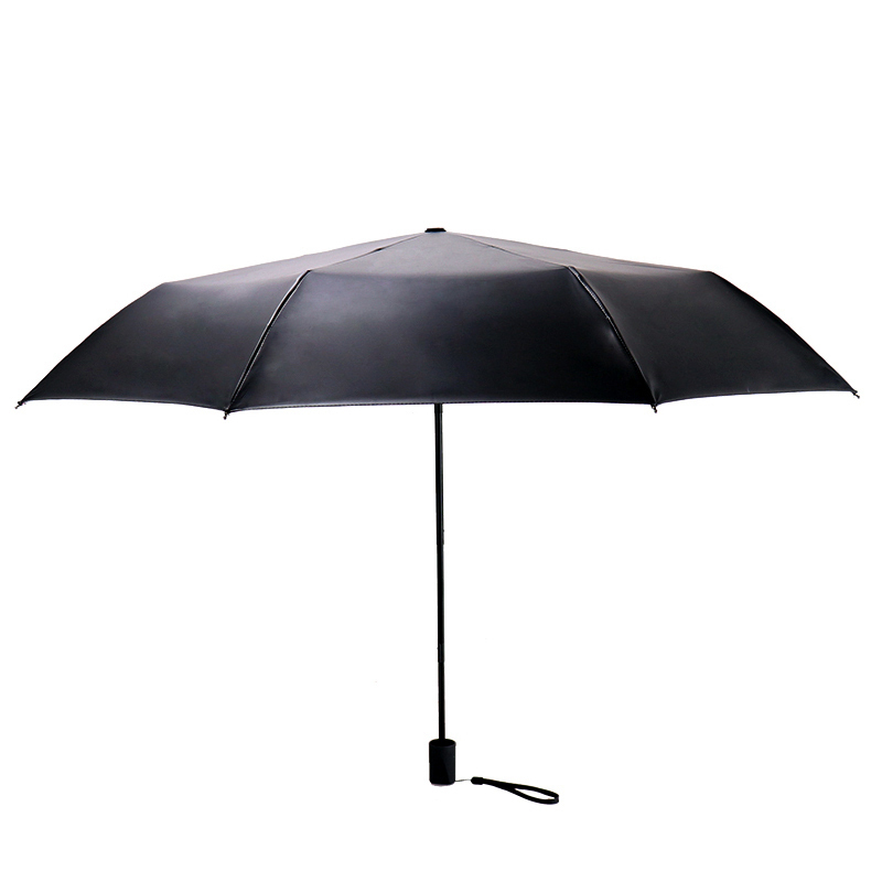 天堂伞全遮光黑胶转印三折晴雨伞 30608DLCJ1283