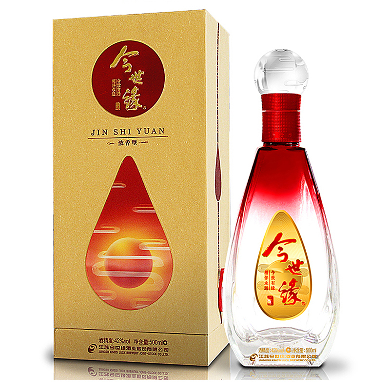 今世缘 生态太阳 42度500ml*6 整箱 浓香型 白酒
