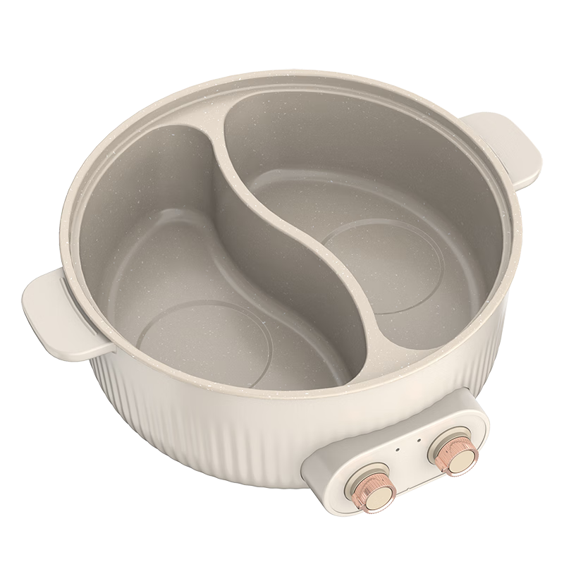 德世朗(DESLON)居家聚餐大容量多功能鸳鸯电火锅 106DDQ-HG118高清大图