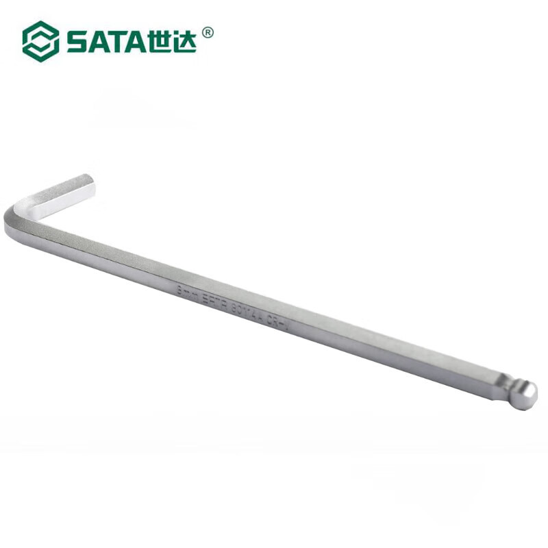 世达(SATA)铬钒钢特长球头内六角扳手 7MM 80113A高清大图