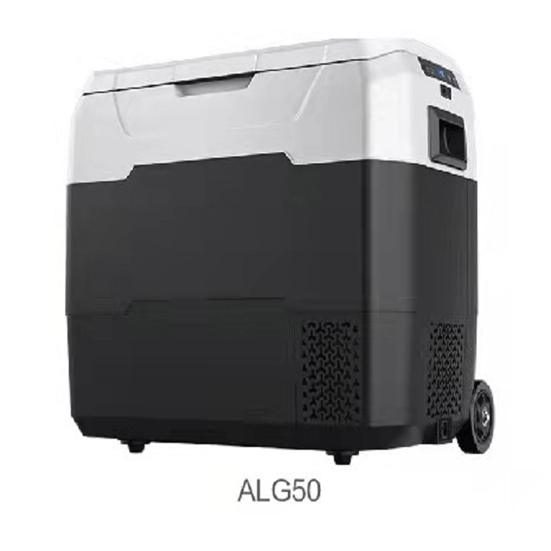 海尔50l小型冰箱车载制冷转运箱能耗55w耐高低温可usb充电alg50