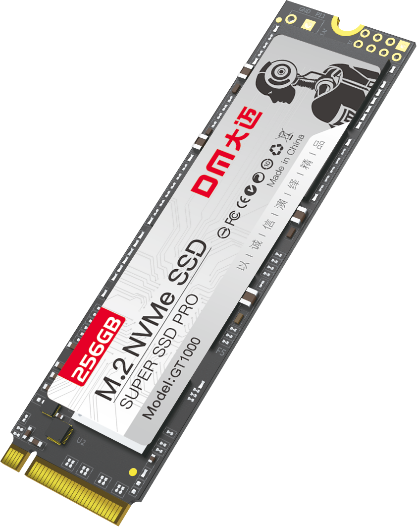 大迈(DM)GT1000-256G M.2接口 2280NVME协议PCIE通道 SSD固态硬盘 (计价单位:个) 灰色高清大图