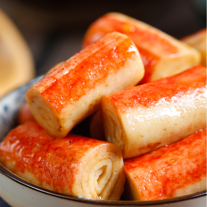 哔哔鸭香辣卤味蟹肉150克/盒