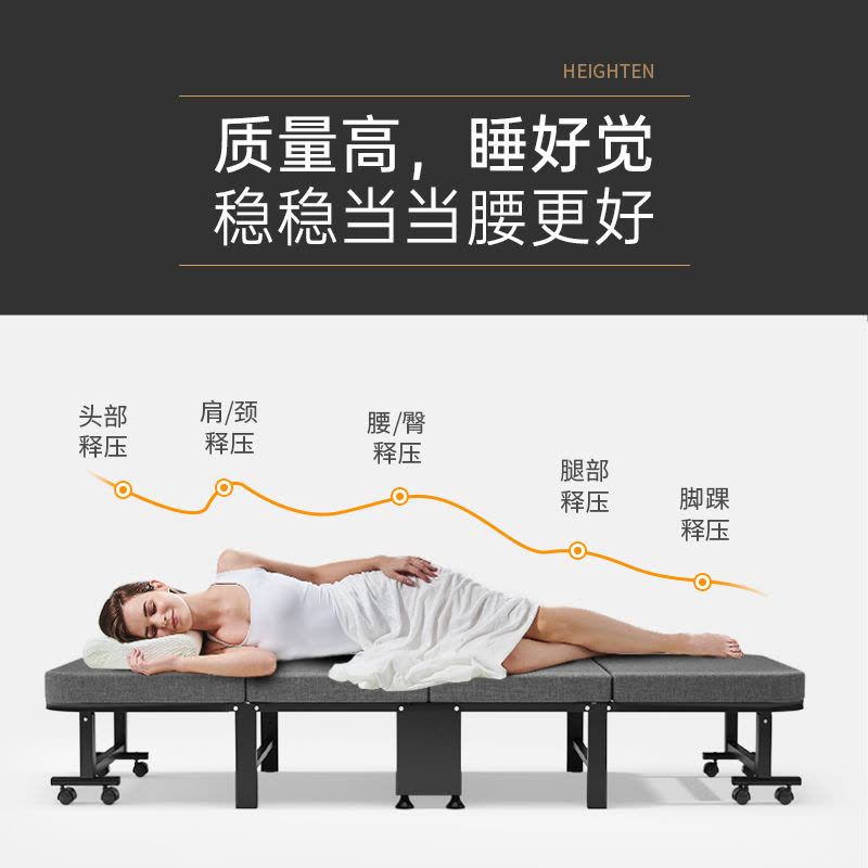 午休折叠床办公室单人床躺椅家用成人简易午睡床医院陪护便携神器图片