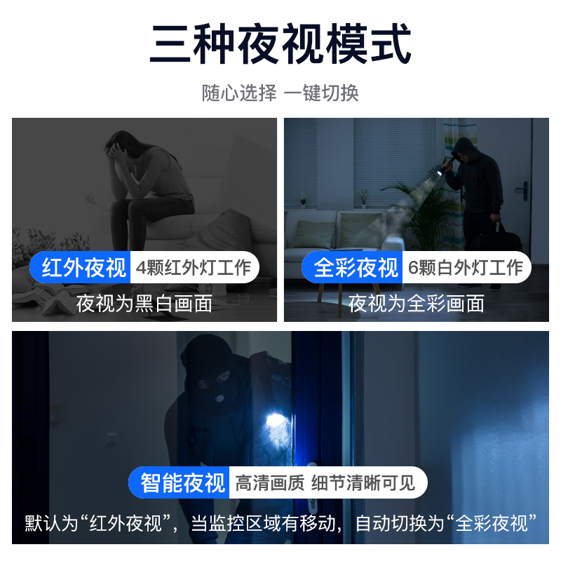 送7天循环监控录像卡4g流量远程无线摄像头监控器家用插卡无需网络5MP高清室外户外野外 4G+360旋转版+断电监控高清大图