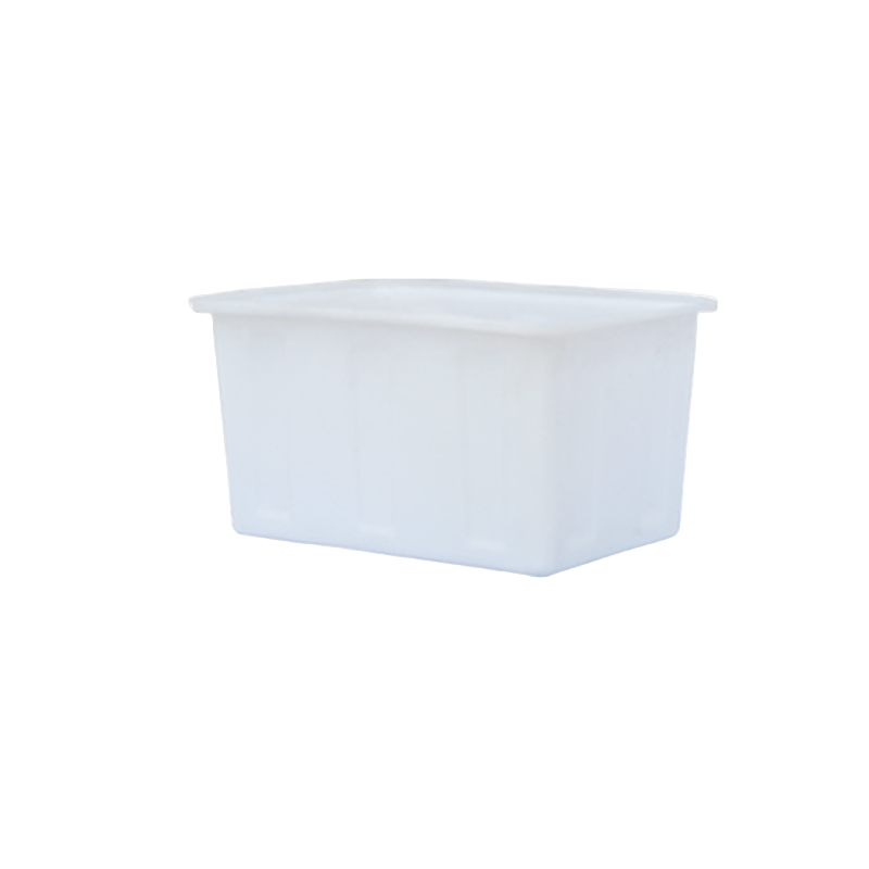 易企采 90L长方形加厚牛筋水箱 塑料水箱 水产养殖箱 卖鱼养鱼箱 牛筋盆大储水桶