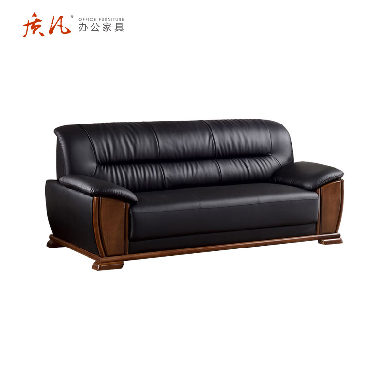 质凡现代简约西皮沙发简约接待沙发 西皮单人位高清大图