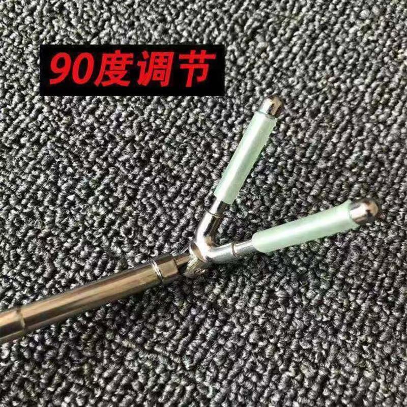 全金属夜光支架后挂竿挂天线炮台架杆架防脱防滑鱼竿炮台竿挂垂钓 普通后挂(颜色随机)