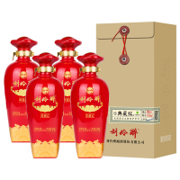 [中华老字号]刘伶醉 52度典藏 500ml*4瓶整箱装 非遗酿造浓香型白酒礼品酒 河北保定特产