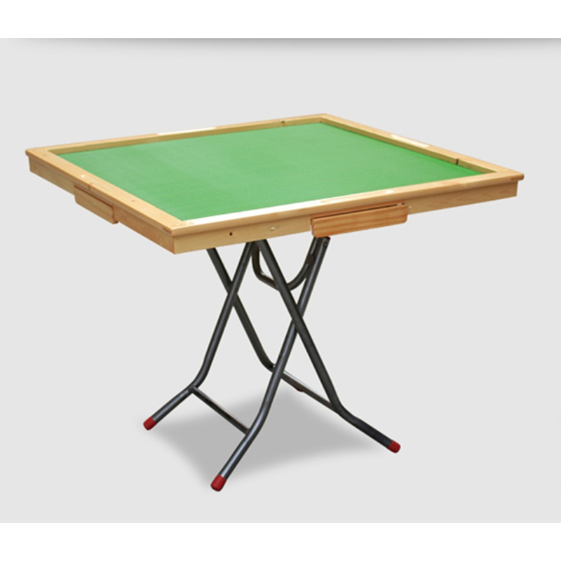 寻木匠简易麻将桌手搓实木家用象棋桌两用餐桌手动台可折叠桌