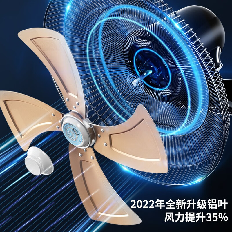 钻石牌(DIAMOND) 挂风扇电风扇家用客厅墙壁摇头挂扇挂式工业大力电风扇宿舍餐厅FB-45K-2铝叶遥控(18寸)