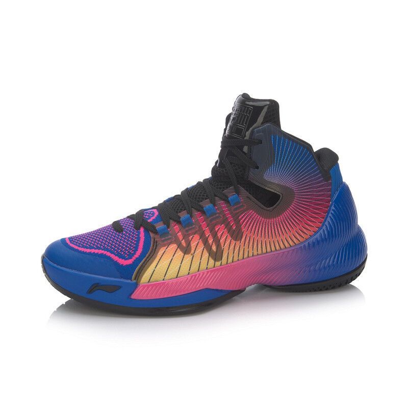 [自营]李宁(LI-NING)2017秋季男减震战靴魅影高帮橡胶篮球鞋ABAM007