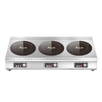 3000W*3 煲仔炉 志高(CHIGO)商用电磁炉大功率多头炉灶饭店酒店用锡纸花甲六眼商业煲仔炉双眼四头电灶台定制商品