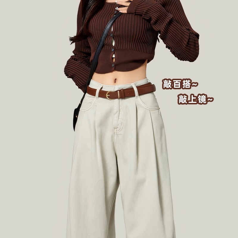 啄木鸟新款牛皮腰带女士装饰配牛仔裤百搭设计感小众时尚真皮皮带高清大图