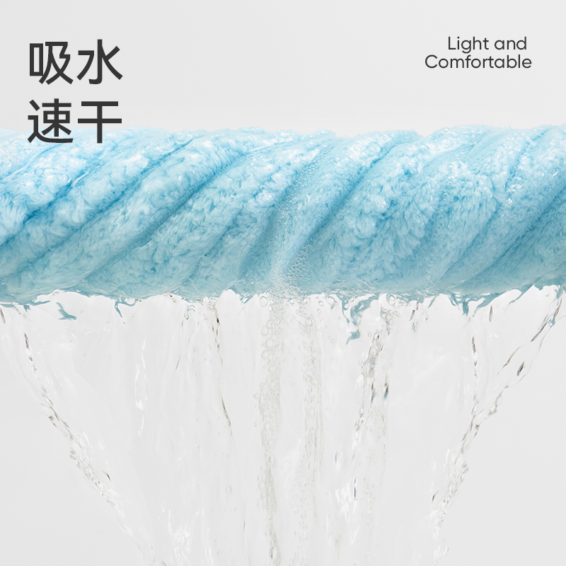 洁玉 简兮珊瑚绒加厚毛巾35*75cm 105g 1条装 J5015F 灰色高清大图