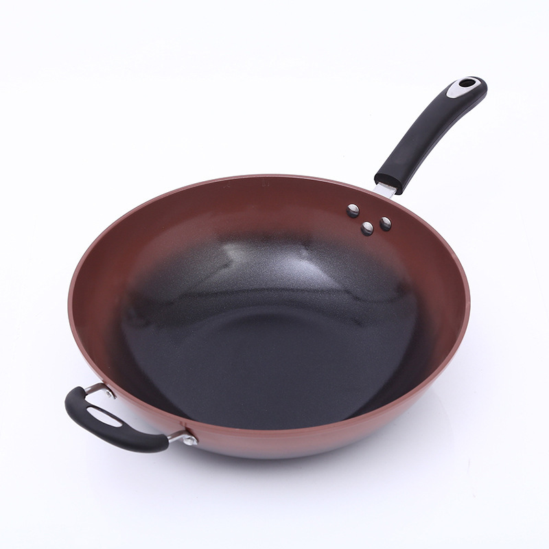 韩式紫砂陶瓷炒锅无油烟不粘锅燃气电磁炉通用