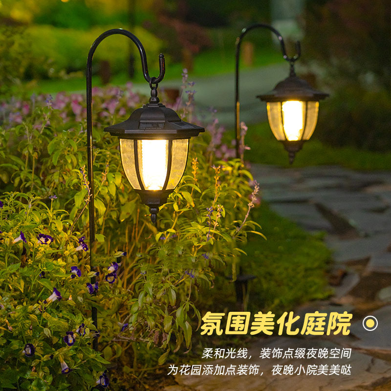 绵冠(MIANGUAN) 太阳能户外庭院复古草坪灯 欧式复古草坪灯