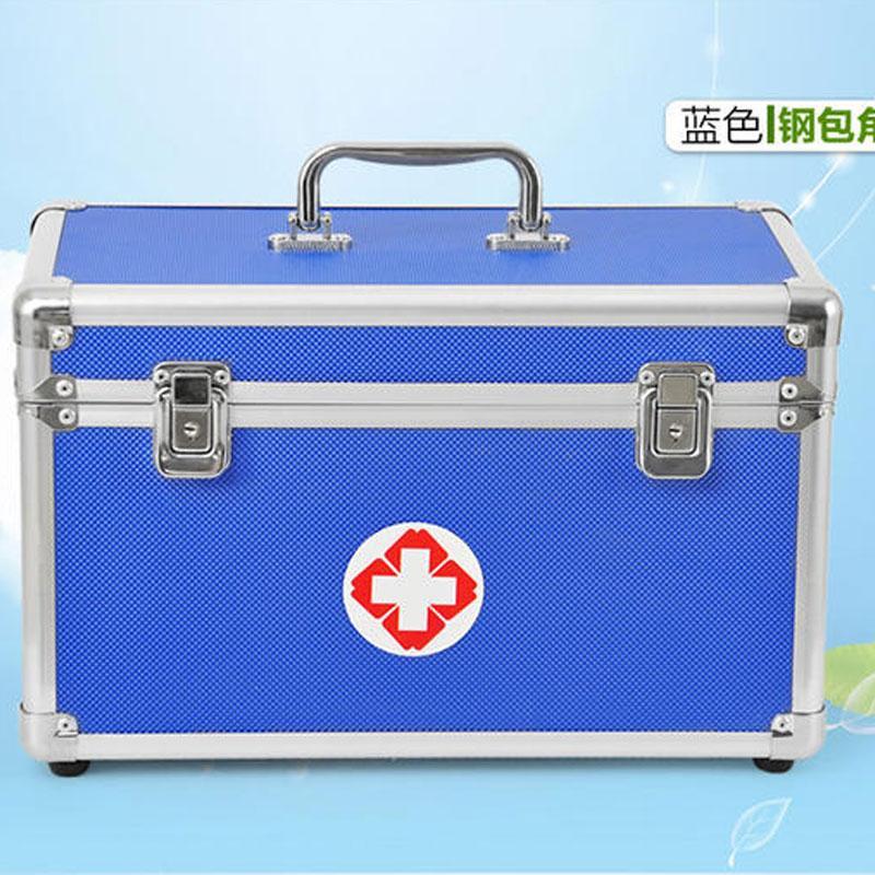 特大号带锁医用药箱铝合金(38CM)出诊箱9寸11寸14寸16寸18寸多色多款多功能生活日用收纳用品时尚创意简约收纳盒
