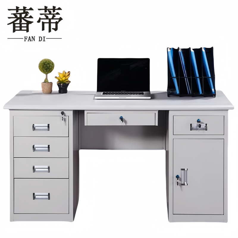 蕃蒂钢制桌1.2米张高清大图