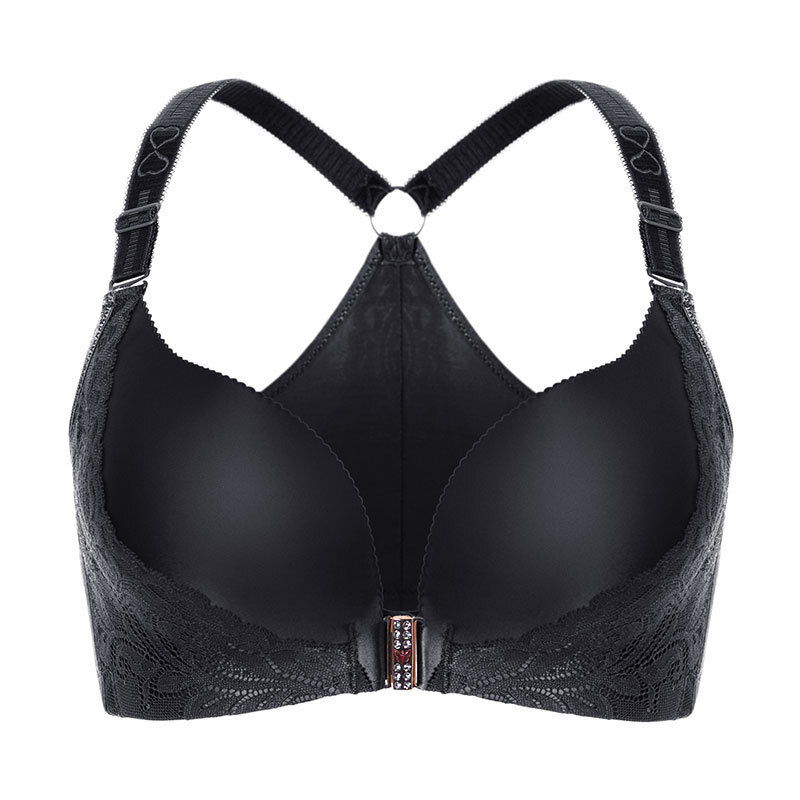 波迷娜bomina从前面扣的大号胸罩大码内衣女性感前扣美背文胸胖mm聚拢